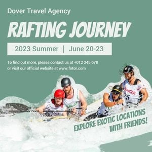 Green Rafting Journey Instagram Post