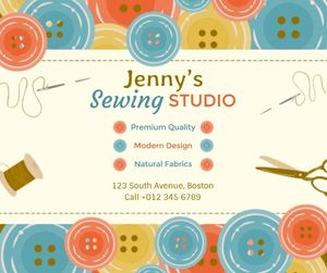 tailor, sewing service, handmade, Sewing Store Facebook Post Template