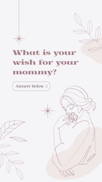 Gray Elegant Mother's Day Q&A Instagram Story