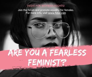 Black Feminist Campaign Poster Facebook Post