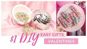 Pink Valentines Day DIY Decor Easy Gift Ideas Youtube Thumbnail