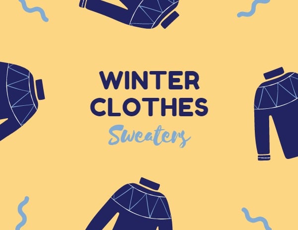 Winter Clothes Label