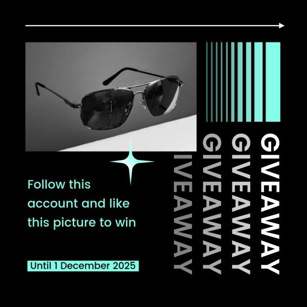 giveaway, e-commerce, online shopping, Black Friday Fashion Countdown Instagram Post Template