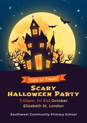 holiday, zoombie, life, Scary Halloween Party Poster Template