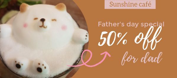 gift card, sale, dad, Sunshine Cafe Gift Certificate Template