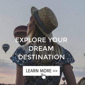 ads, expore, destination, Travel Agency Instagram Ad Template