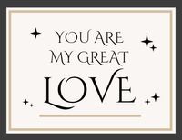 thank you, gratitude, appreciation, Love Story Card Label Template