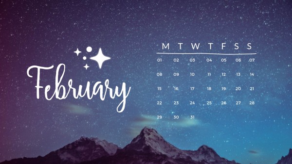 Starry Night Calender Calendar