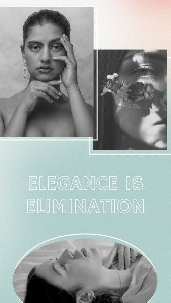 woman, women, fashion, Vintage Elegance And Beauty Instagram Story Template