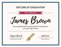 official, office, prize, Diploma of Graduation Certificate Template