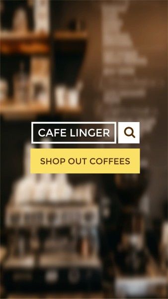 Yellow Coffee Branding Post Instagram Story