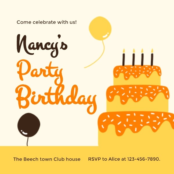 南希的生日派对 Instagram帖子