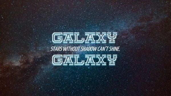 night, shine, space, Galaxy Youtube Channel Art Template