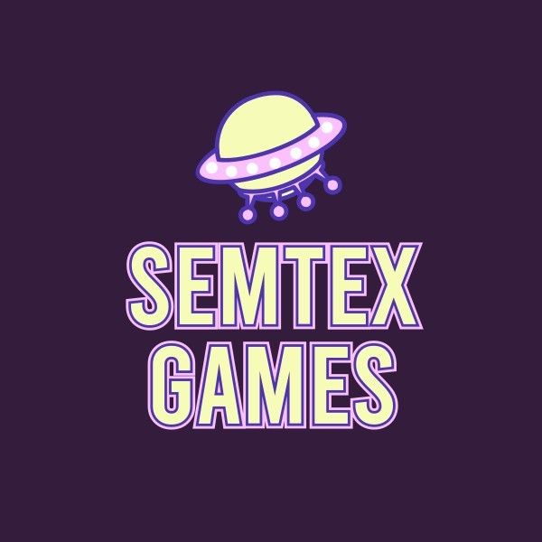 紫色游戏标志 Logo