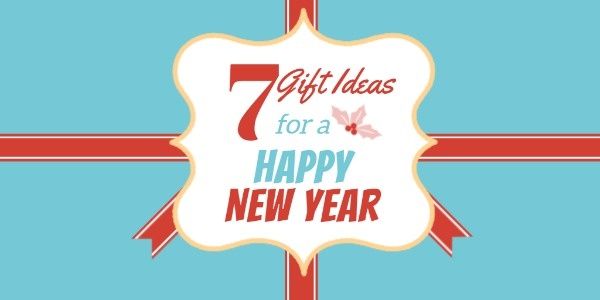 christmas, wishes, present, Gift Ideas For A Happy New Year Twitter Post Template