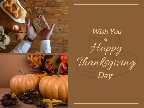 thank you, festival, holiday, Happy Thanksgiving Card Template