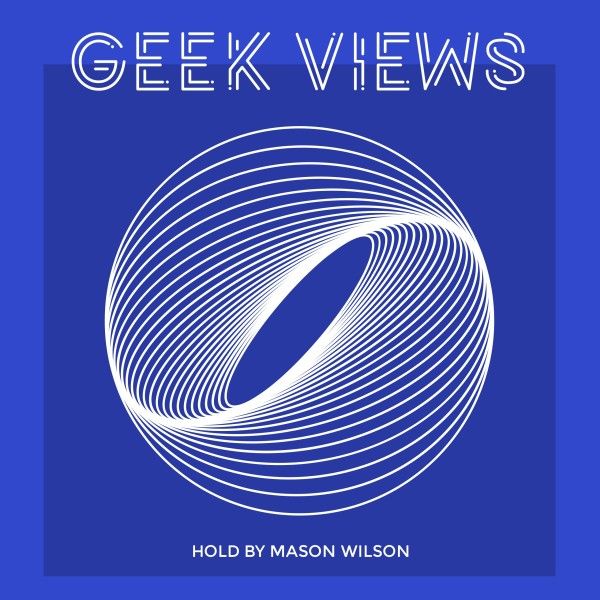 news, book, magazine, Blue Geek Views Podcast Cover Template