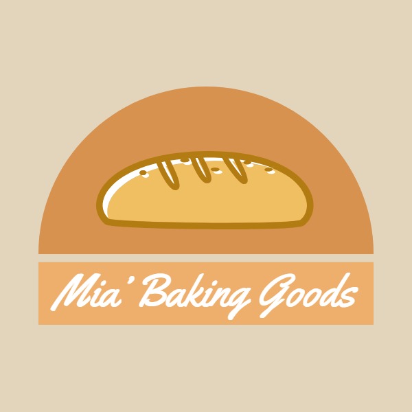 面包店食品 Logo