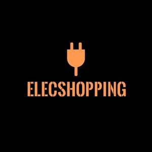 橙色电子商店标志 Logo