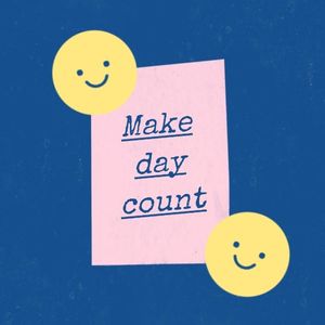 retro, texture, make the day cout, Make Day Count Quote Instagram Post Template