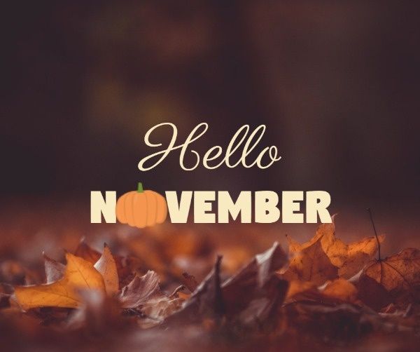 Hello November Facebook Post