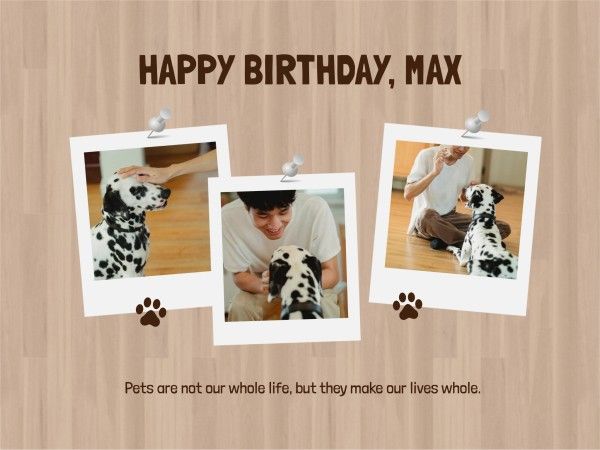 pets, dog, birthday, Pet Friends Card Template