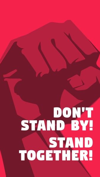 dont stand by, stand together, school violence, School Bullying Instagram Story Template
