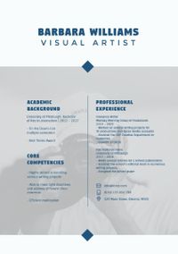 Free Artist Resume Templates to - Visual Artist Grey Simple Resume 43586d67 Cbf1 43a5 91bb 049fdcfdd055 