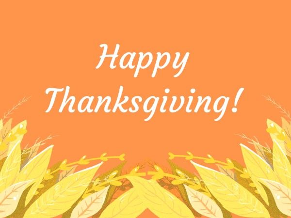 thanksgiving, thankful, autumn, Yellow Background Thabksiving Card Template