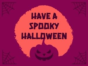 holiday, festival, celebration, Purple Spooky Halloween Card Template