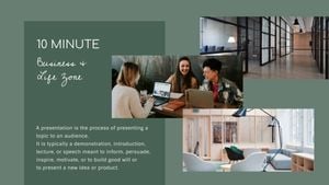 business, life, ppt, Green Project Overview Presentation Template