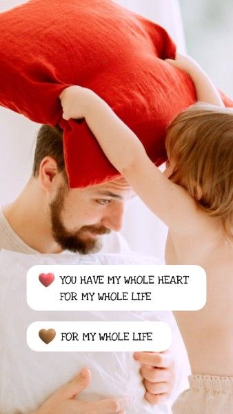 father's day, dad, family, Simple Happy Fathers Day Instagram Story Template