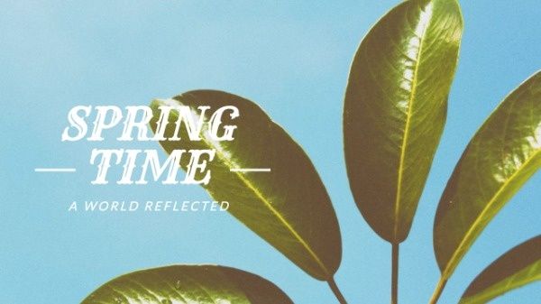 season, leaves, plant, Botanical Spring Time Header Youtube Channel Art Template