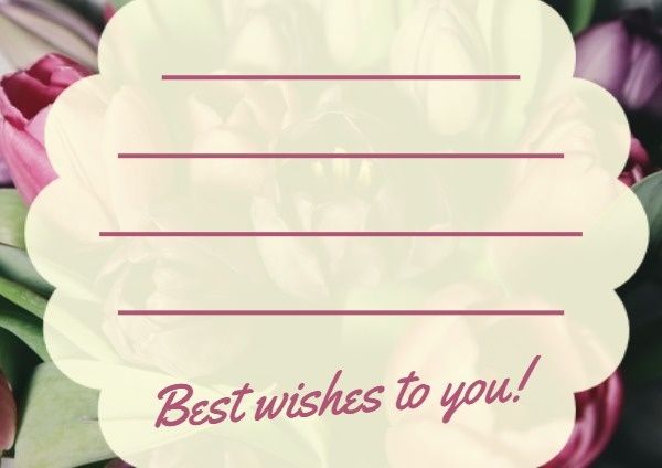 happy birthday, flower, rose, Purple Birthday Wishes Card Postcard Template