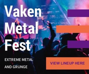 music, internet, online, Vaken Metal Fest Large Rectangle Template