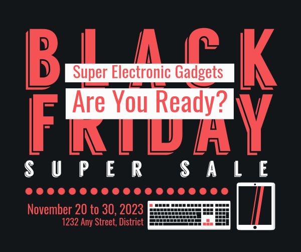 Black Friday Gadget Super Sale Facebook Post
