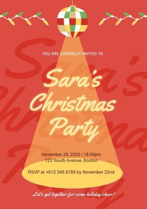 holidays, parties, celebration, Christmas Party Poster Template
