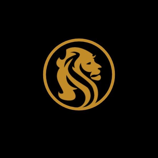 black, football, sport, Lion Icon ETSY Shop Icon Template