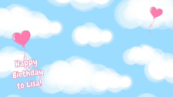 Customizable Blue Happy Birthday Sky Zoom Background Templates Fotor Graphic Designer