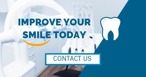 smile, dentist, dental, Teeth Health Online Ads Facebook Ad Medium Template