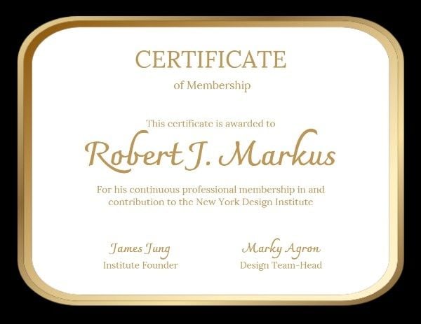 project, studio, business, Design Certificate Of Membership Certificate Template