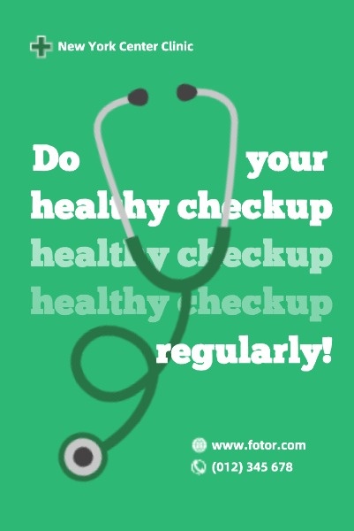 Green Health Checkup Pinterest Post