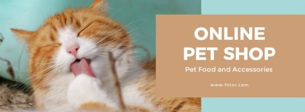 ads, pet shop, cat, Cute Pets Facebook Cover Template