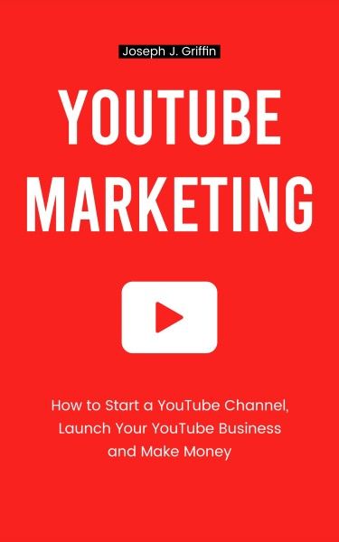 channel, video, tutorial, Red Simple Youtube Marketing Book Cover Template