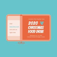 merry christmas, holiday, charity, Christmas Food Drive Instagram Post Template