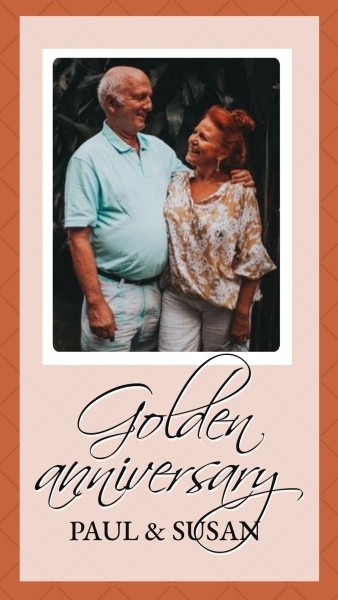 カスタマイズ可能な結婚式のピンクの背景instagram Storyのテンプレート Fotorデザインツール