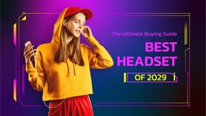 headset, digital, tips, Purple Gradient Electronics Gadget Buying Guide Youtube Thumbnail Template