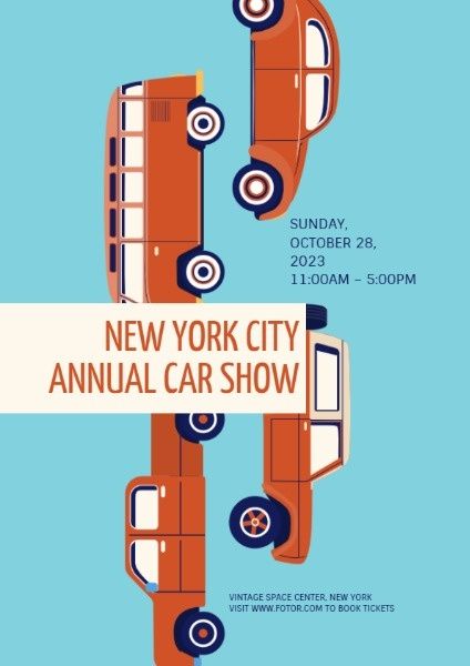 Annual Car Exhibition Flyer