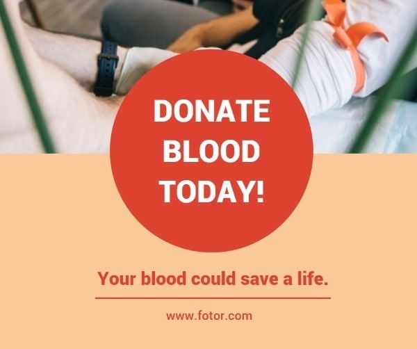 blood donation day, medical, clinic, Charity Donation Blood Health Facebook Post Template