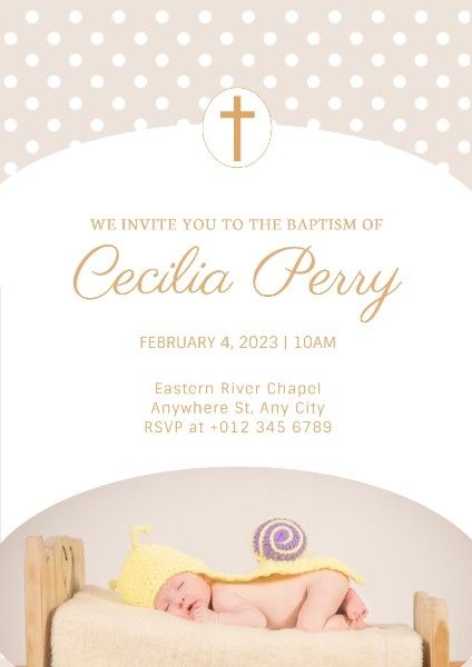 religion, children, kid, Baptism Invitation Poster Template